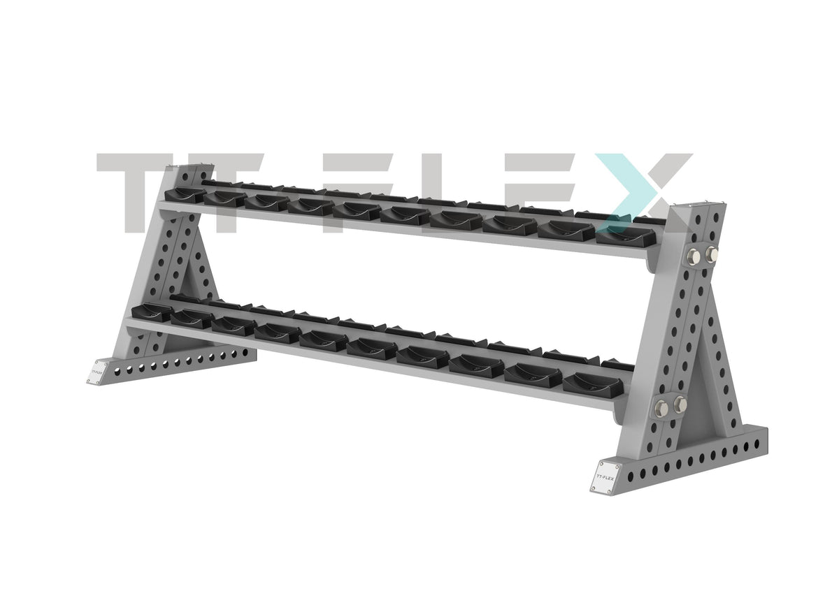 2-Tier 10-Pair Dumbbell Rack — image 1